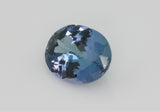 2.16 carat Blue and Green Tanzanite