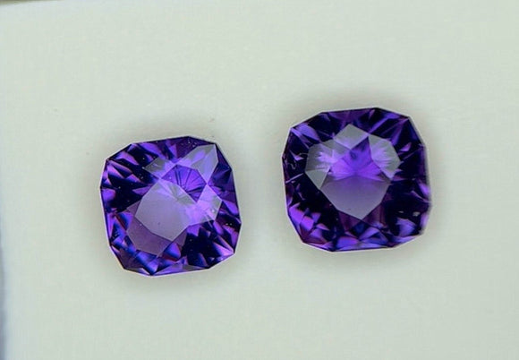 3.54 carat Uruguay Purple Amethyst Pair