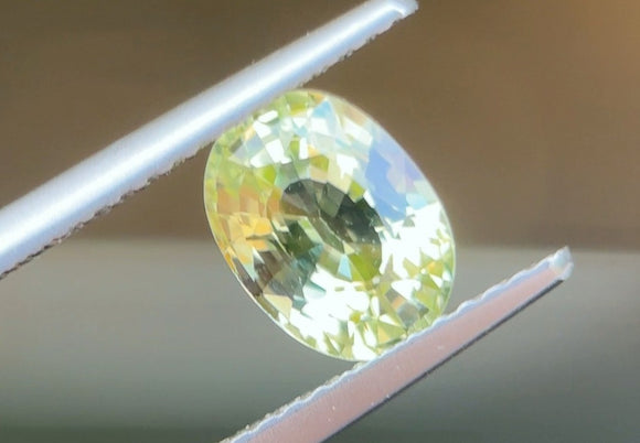 1.44 carat Ceylon Yellow-Green Sapphire