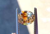 1.43 carat Montana Bi-colour Orange and White Sapphire