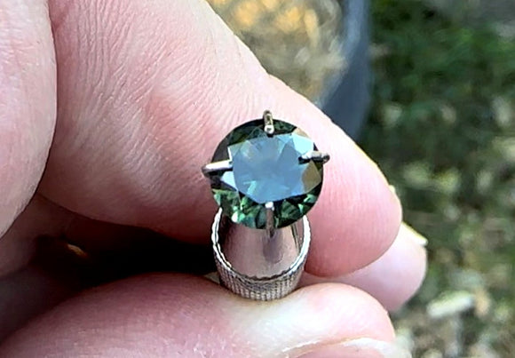 1.18 carat Australia Bi-colour Blue and Green Parti Sapphire