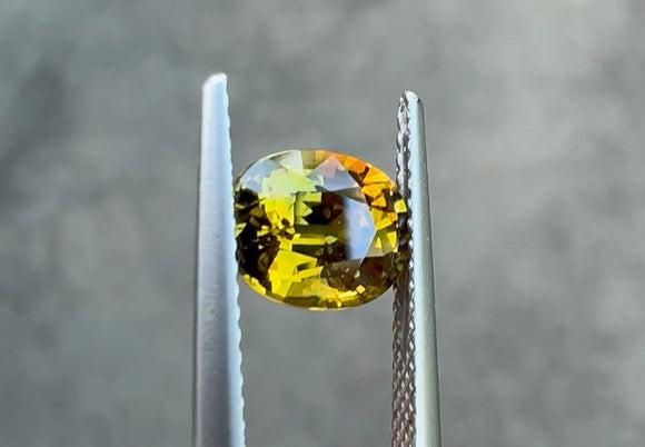 2.03 carat Thailand Bi-colour Orange and Yellow Sapphire