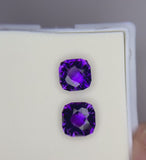 3.54 carat Uruguay Purple Amethyst Pair