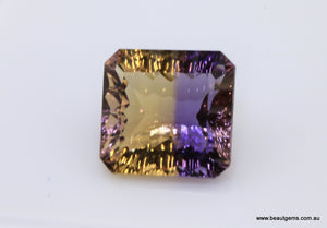 10.19 carat Bi-colour Purple and Yellow Bolivia Ametrine