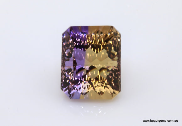 10.69 carat Bi-colour Purple and Yellow Bolivia Ametrine