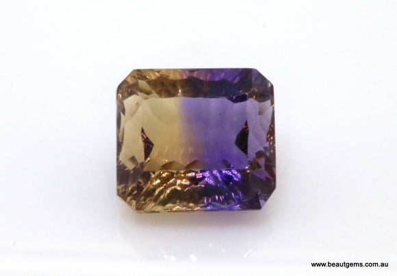 9.75 carat Bi-colour Purple and Yellow Bolivia Ametrine